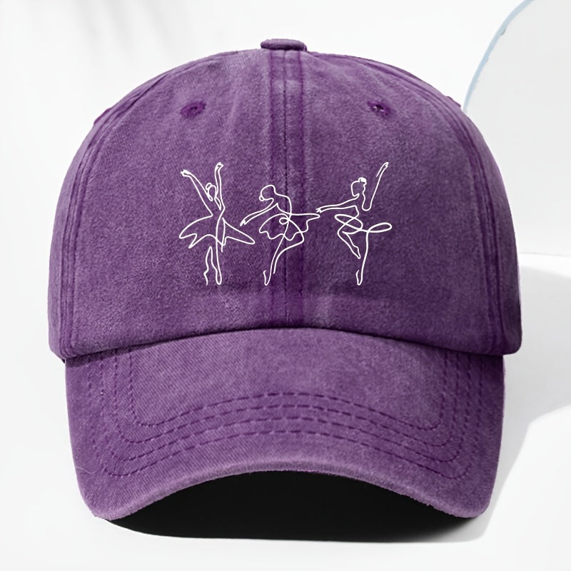 Unisex Printed Washed Vintage Baseball Cap Fashion Men Women Sun Hat Adjustable Size Trucker Cap Suitable for All Seasons Daily Wear