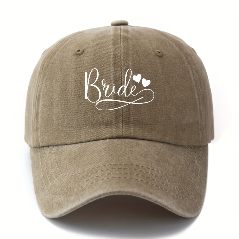 MAKEFGE Stylish Trucker Hat Suitable for Men & Women - Lightweight Polyester Bride & Groom Bride Graphic Cap, Casual Outdoor Wedding Party Hat, Versatile for Daily Wear & Special Events (Hand Washable)