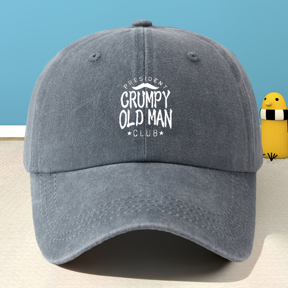 Adult Unisex Printed Baseball Cap Men Women Classic Washed Distressed Vintage Duckbill Cap Outdoor Casual Sports Streetwear Vacation Hat Individual Street Rock Rap Hip-Hop Cap Soft Comfortable Sweat-Absorbing Adjustable Hat