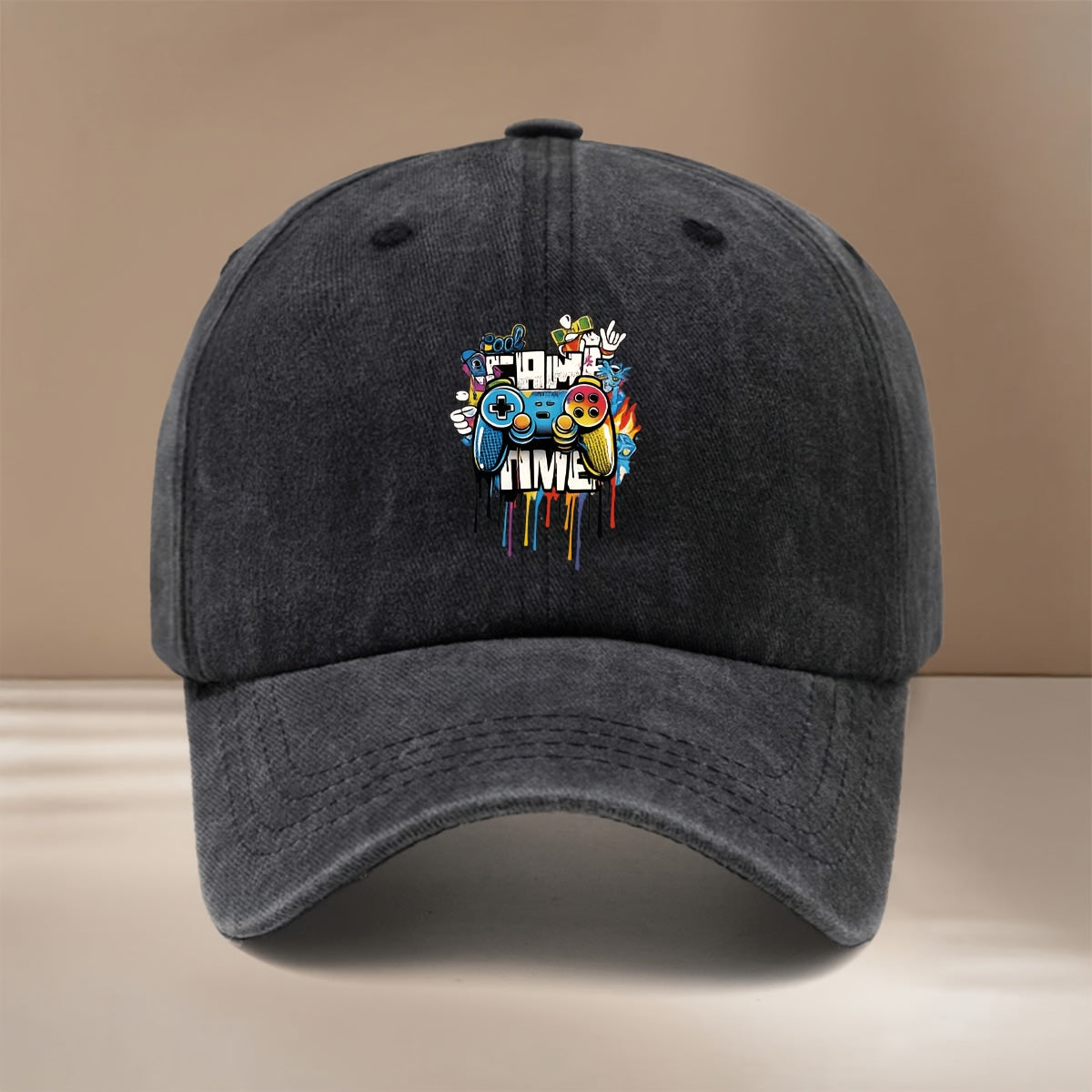 This Is a Comfortable And Stylish Baseball Cap Featuring a GAME TIME Design. It Has an Adjustable Size And Is Suitable for Both Men And Women. The Easy And Unique Duckbill Cap Is Perfect for Outdoor Sports, Gatherings, And Camping
