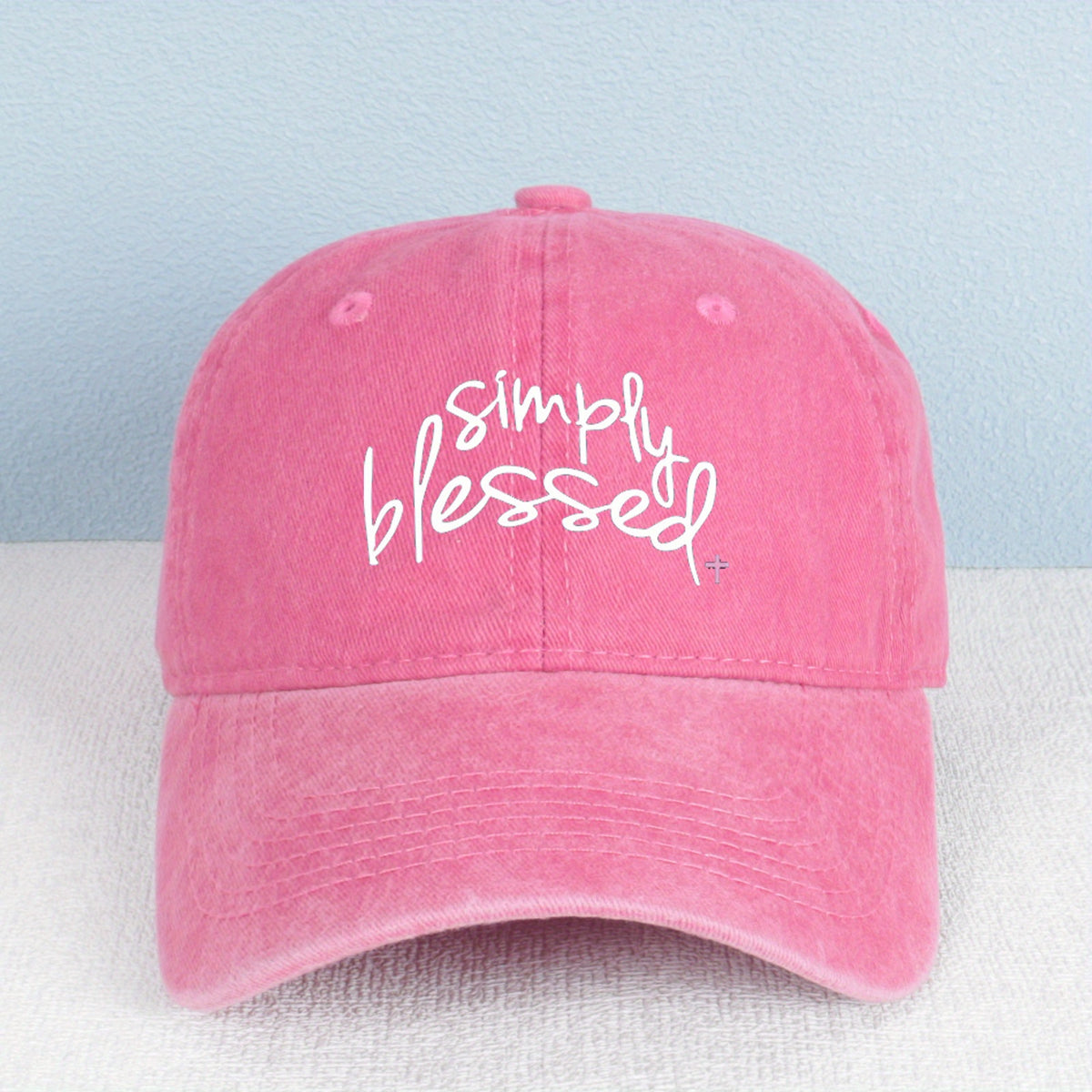 Simple Gospel Print Baseball Cap | Breathable Washed, Adjustable Retro Unisex Street Daily Cap, Lightweight and Comfortable, Multi-Color Choice, Outdoor Headwear, Casual Retro Style, Durable and Wear-Resistant, Hand Wash Care