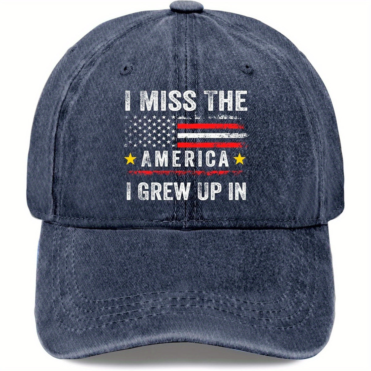 Spring, Summer, And Autumn Gifts, Prints on at Special Prices, Unisex Black Baseball Caps. I Miss The America I Grew Up in with Hats