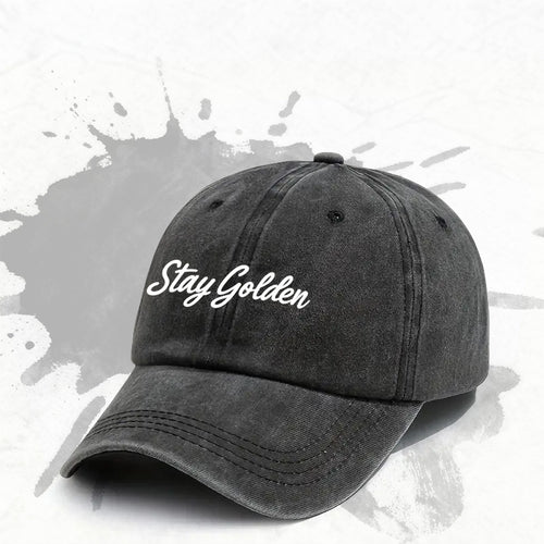 1P 1pc, "Stay Golden" Adjustable Baseball Cap, Lightweight Printed Women's Hat, "Printed Trend" Men's Fashion Cap, an Ideal Gift for Weddings, Parties, and Birthdays.