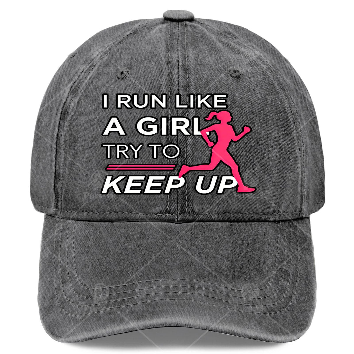 Female Runners I Run Like a Girl Try to Keep Up Baseball Hat Unisex Aesthetic