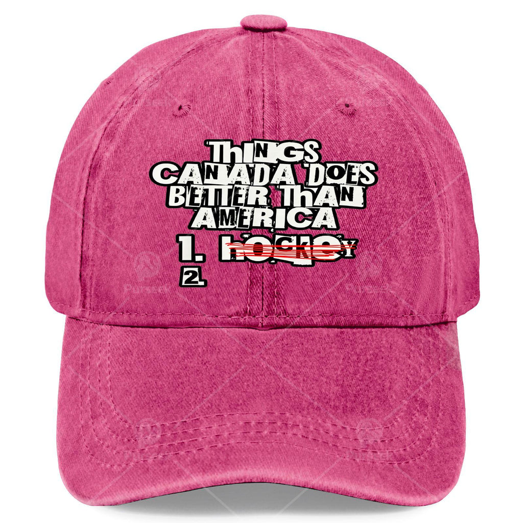 Canada-Themed Vintage Baseball Cap Suitable for Christmas, Games & 4th of - Unisex Adjustable Hat with Canadian Symbols, Machine Washable for Events, Casual Attire & for Competitions - Canadian Pride Gift for Men and Women