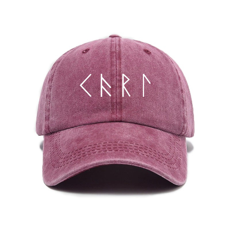 Washed Distressed Printed Baseball Cap Easy Character Print Washed Distressed Soft Top Sun Hat Unisex Fashion Trendy Baseball Cap