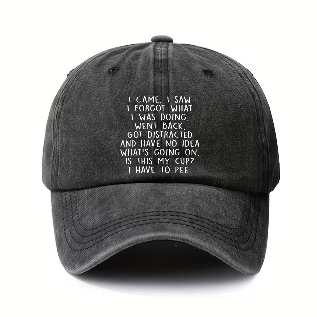 I'M Here, I See That I Have Anxiety, So I Left. Vintage Washed 6-Color Baseball Cap Lightweight Outdoor Hat Unisex