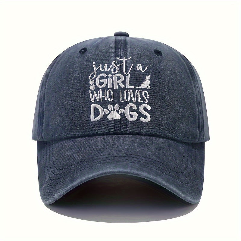 Embroidered Letter Washed Baseball Cap, All-Season Suitable, Unisex Trucker Hat, Breathable And Adjustable Golf Cap, Women'S Summer Fashion Curved Brim Cap, Men'S Y2K Couple'S Hat
