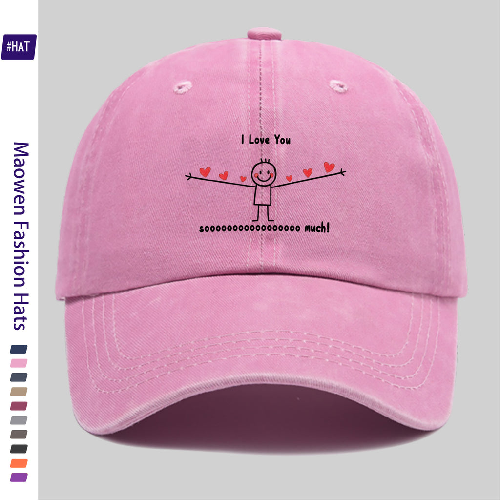 1 Vintage Washed Distressed Baseball Cap, Stylish, Easy to Match, and Attractive, Unisex Snapback Cap with Adjustable Size. The Feature Is the Fun Cartoon Character Design with Happy Faces. This Fashionable Street-style Hat Is Also Known As