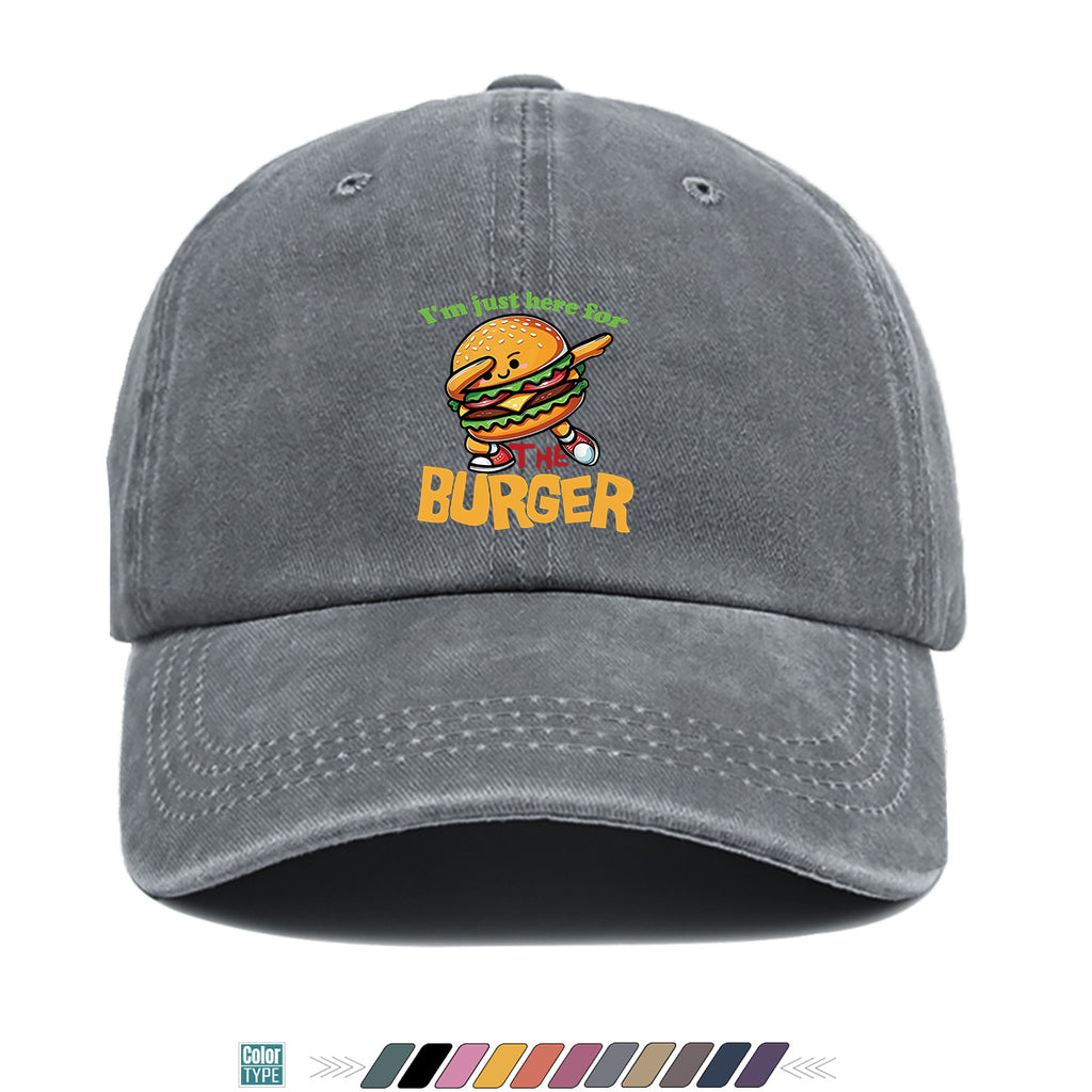 1pc 1pcs Hamburger Print Baseball Cap & Duckbill Hat Suitable for Outdoor Picnics, Travel, Parties, Daily Wear - Adjustable Unisex Breathable Sun Hat with Burger, Fun Gift for Men & Women, Creative Birthday Present for Hamburger Lovers