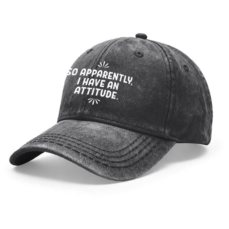 1pc of Vintage-Style Unisex Baseball Caps Featuring an Attitude Slogan, Designed for Street Style. They Are Adjustable And Perfect for Outdoor Activities And Casual Outings, Making Great Gifts for Both Men And Women, As Well As Friends