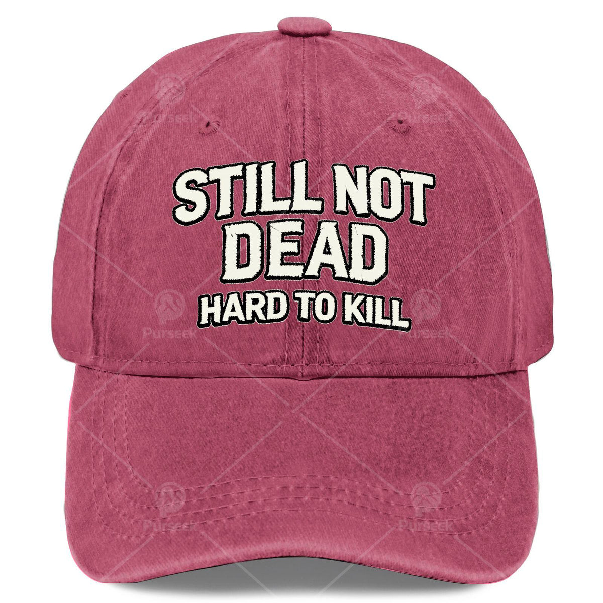 Still Not Dead Retro Baseball Cap for & - Vintage Washed Distressed Unisex Hat with Full-Body Iconic Print, Suitable for Christmas, Games, 4th of Events - Lightweight Round Cap