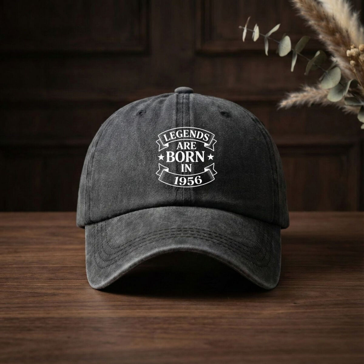 1956s Are Born Vintage Retro Baseball Cap - Unisex Adjustable Pull-String Hat with 1956 Print, Machine Washable Sun Suitable for Outdoor Sports, Casual Wear & Nostalgic Gift for Men and Women
