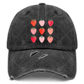 Strawberry Retro Trucker Hat with Strawberry Print & Strawberry - Unisex Vintage Baseball Cap Suitable for Men & Women, Machine Washable Washed-Out Cap for Casual Wear, Themed Parties, Everyday Use - Strawberry-Themed Accessory