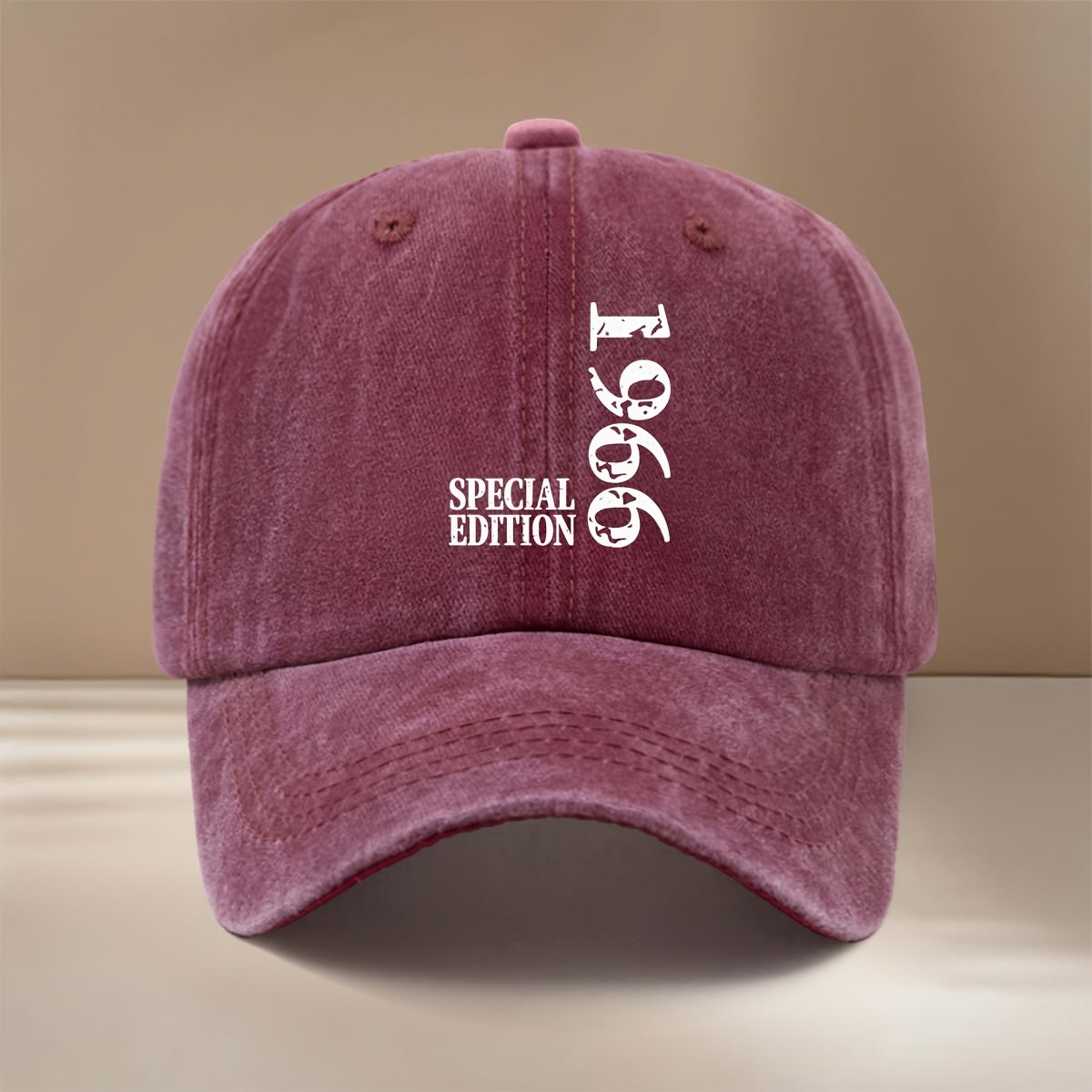 1966SPECIAL EDITION Letter Pattern Baseball Cap, Trendy Lightweight Hip-Hop Cap, Unisex, Adjustable Size, Curved Brim, Vintage Distressed Duckbill Cap, Washed Distressed Style, Soft Top Cap, Fashionable And Unique Casual Hat, Best Choice for Travel