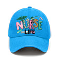 Fashionable Nurse-Themed Printed Washed Baseball Cap, Fresh Retro Style Men'S Hat, Suitable for Spring And Summer Casual Wear, Versatile And Sun, Comfortable And Breathable, Perfect for Outdoor Activities, Fashion Match, Sun