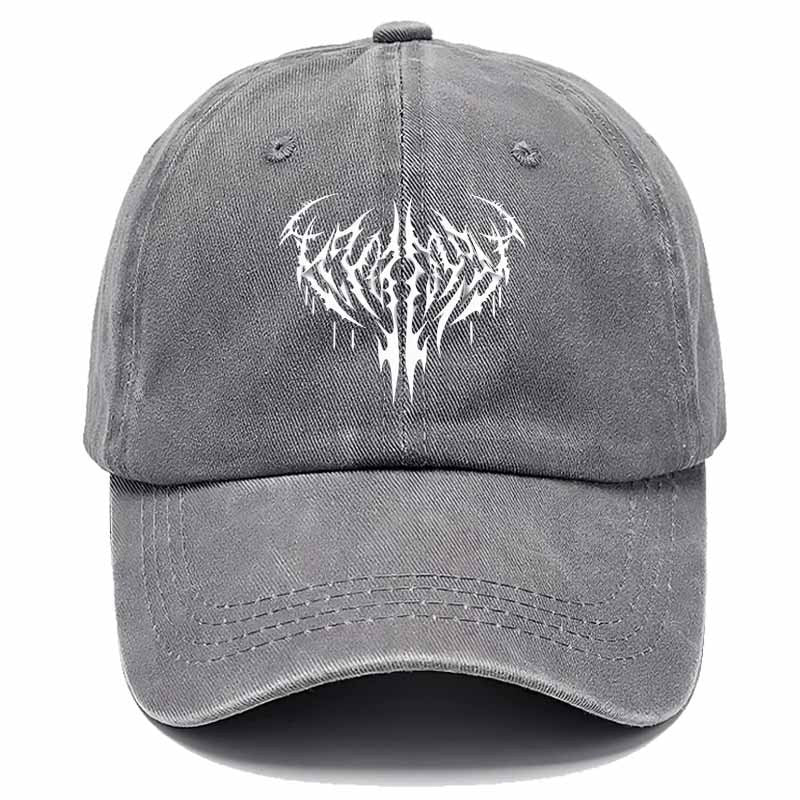 Trendy Baseball Cap with Sharp Black And White Symmetrical Symbols, Perfect for Everyday Street Style