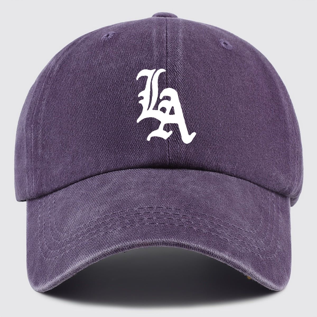 "LA" Printed Baseball Cap Dad Hat, Street Style Golf Cap Mom And Dad Matching, Breathable Comfortable Unisex Design, Workwear Style Trucker Hat, Urban Series Hat Suitable for Parties, Driving, Hip-Hop, Skateboarding, Cycling, Sports, Fitness