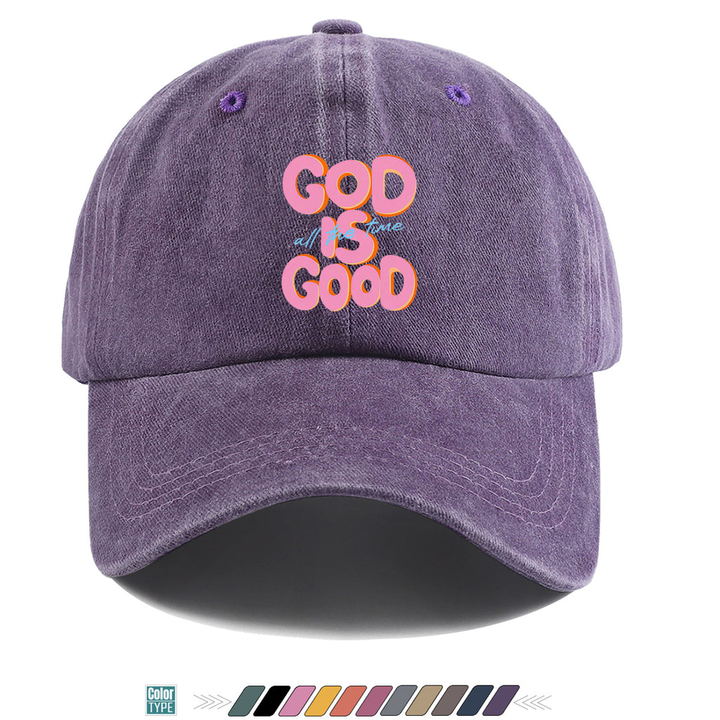 1pc "GOOD IS GOOD" English Phrase Art Print Baseball Cap, Trendy Fashion Letter Design Duckbill Hat, Unisex Adjustable Sun Hat, Street Casual Versatile Sun Cap, Suitable for Daily Outings, Travel Vacation, Outdoor Sports, Friends Gathering