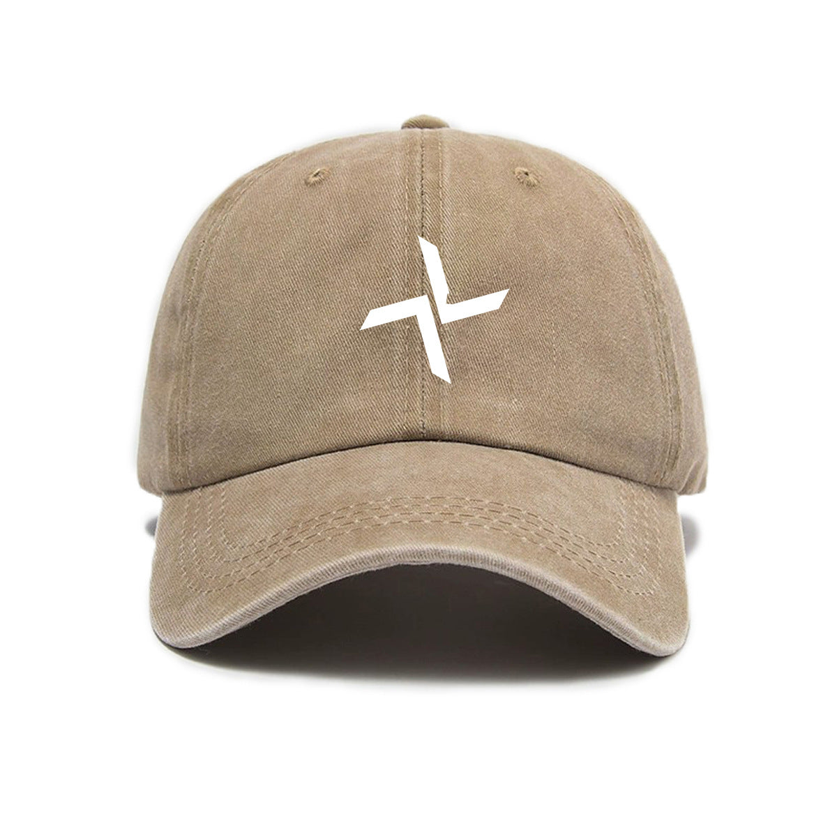 1 Top Water Washed Old Printed Baseball Cap Adult Versatile Easy Windmill Print Washed Old Soft Top Sunshade Baseball Cap Men And Women Fashion Universal Baseball Cap