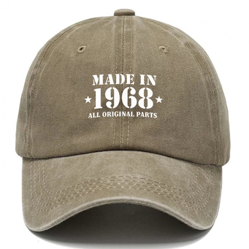 1968 Style Hat, Men'S Hat, Women'S Hat, Outdoor Casual Washable Baseball Cap, Adjustable Breathable DAD Hat, Suitable for Outdoor Activities And Parties, Personal Use Or As a Birthday Gift
