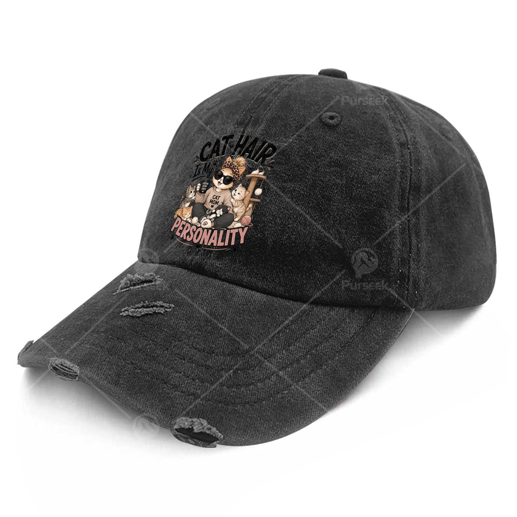Catsss Is My Catsss Mom Trucker Hat, Unisex Hat, Classic Washed Vintage Baseball Cap