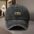 1pc Texas Longhorn Bull & TEXAS Lettering Adjustable Snapback Cap - Lightweight Polyester Trucker Hat for Men & Women, All-Season Outdoor, Camping, Golf, Fishing, Motorcycle, Running - Unisex Cowboy Hat for & Texas Pride, Hand Washable, Breathable Mesh Ba