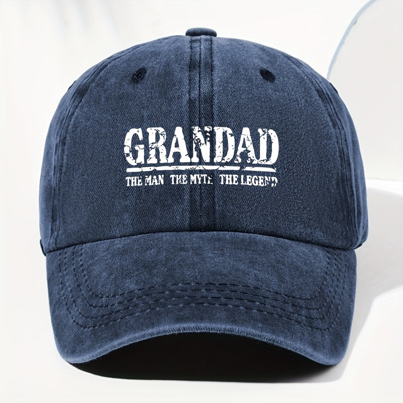 Unisex Letter Print Washed Vintage Baseball Cap, Fashionable Sun Outdoor Hat for Men and Women, Adjustable Trucker Hat Suitable for All Seasons and Daily Wear