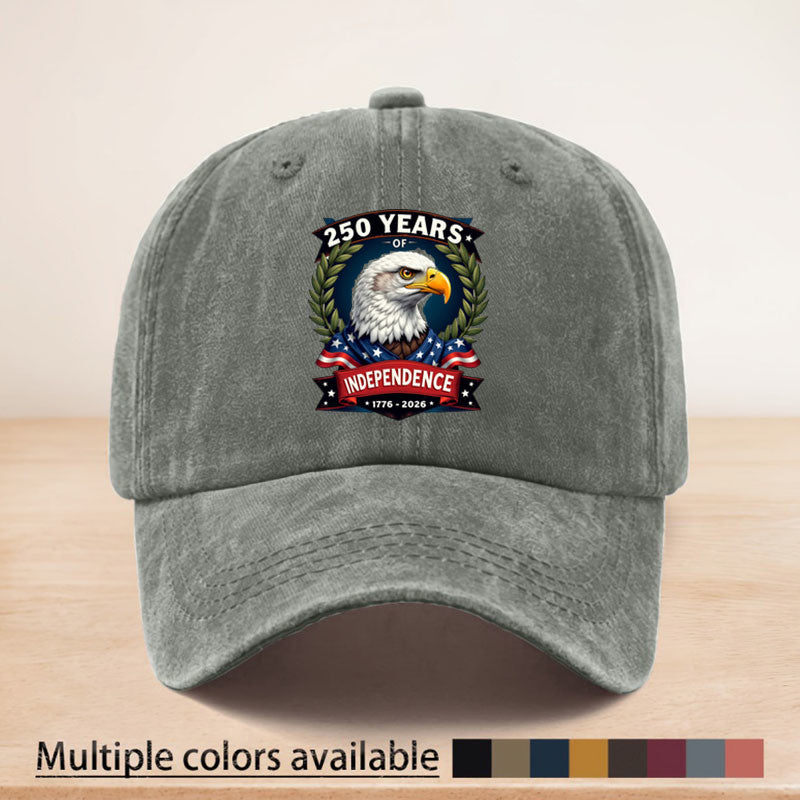 Vintage Eagle Pattern Independence Day Printed Baseball Cap, Adjustable Size, Suitable for All Seasons, Multi-functional, Lightweight and Breathable, Sun, Ideal for Outdoor Sports, Fishing, Picnics, Camping, Casual and Versatile, a Perfect