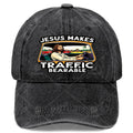 Jesus-Themed Baseball Cap Suitable for Christmas, Games & Daily Wear - Vintage Full-Body Religious Print with Jesus &, Lightweight Low-Brim Unisex Cap, Machine Washable for Men & Women, Religious Gifts for Driving & Church
