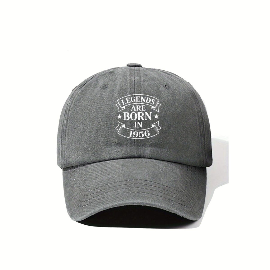1956s Are Born Vintage Retro Baseball Cap - Unisex Adjustable Pull-String Hat with 1956 Print, Machine Washable Sun Suitable for Outdoor Sports, Casual Wear & Nostalgic Gift for Men and Women