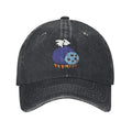 2026 New Model Washed Baseball Cap Suitable for All Seasons, "No More Starving Together" Design, Unisex Adjustable Hip-Hop Cap with Full-Print, Machine Washable Outdoor Sports Hat for Men & Women, Pull String Closure for Sunshade