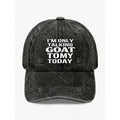 Funny Goat Quote Cap for Men & Women - Vintage Baseball Hat with Goat, Adjustable Pull String Closure, Machine Washable Suitable for Casual Streetwear, Gifts, Themed Events - Novelty Goat-Themed Accessory