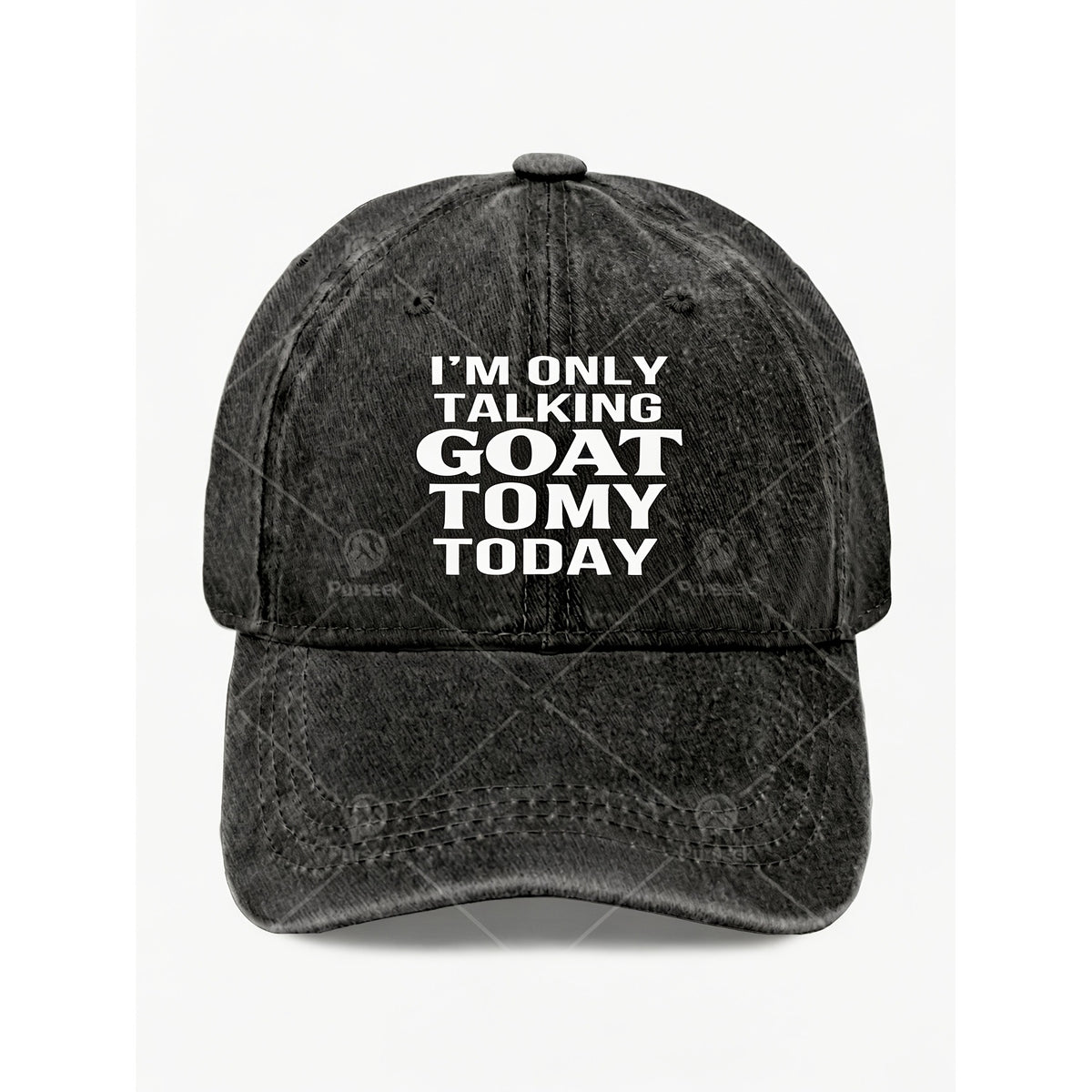 Funny Goat Quote Cap for Men & Women - Vintage Baseball Hat with Goat, Adjustable Pull String Closure, Machine Washable Suitable for Casual Streetwear, Gifts, Themed Events - Novelty Goat-Themed Accessory