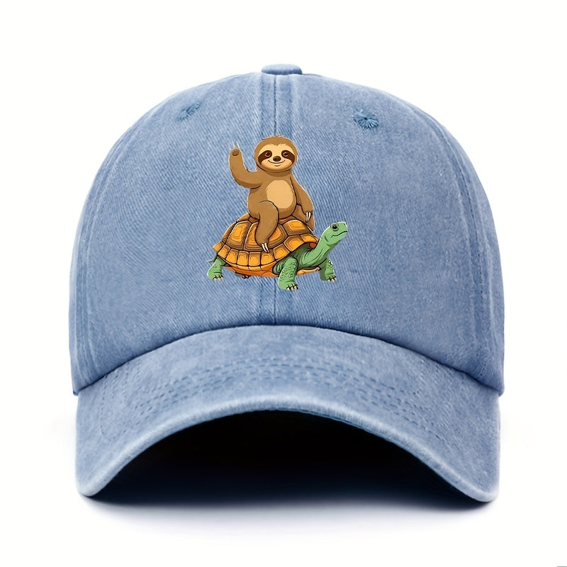 Don'T Worry, I'M Here for The Sloth. Cute Sloth, Gift for Sloth Lovers, Pattern Printed Women'S Baseball Cap, Casual Spring Summer Outdoor Fashion Casual Versatile Hat Unisex