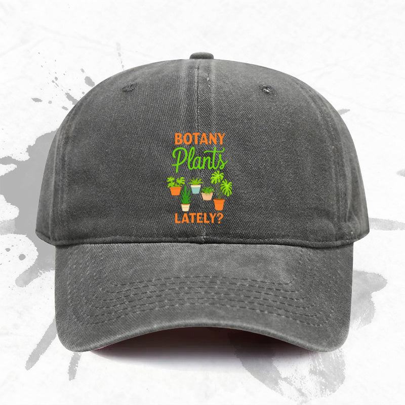 1P 1pc, Adjustable Baseball Cap with "Plant" Print, Lightweight Printed Women's Hat, "Plant Lover" Men's Trendy Cap, an Ideal Gift for Weddings, Parties, and Birthdays.
