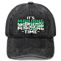 It'S Time for Mahjong, a Tile Game Player, Unisex Soft Washed Baseball