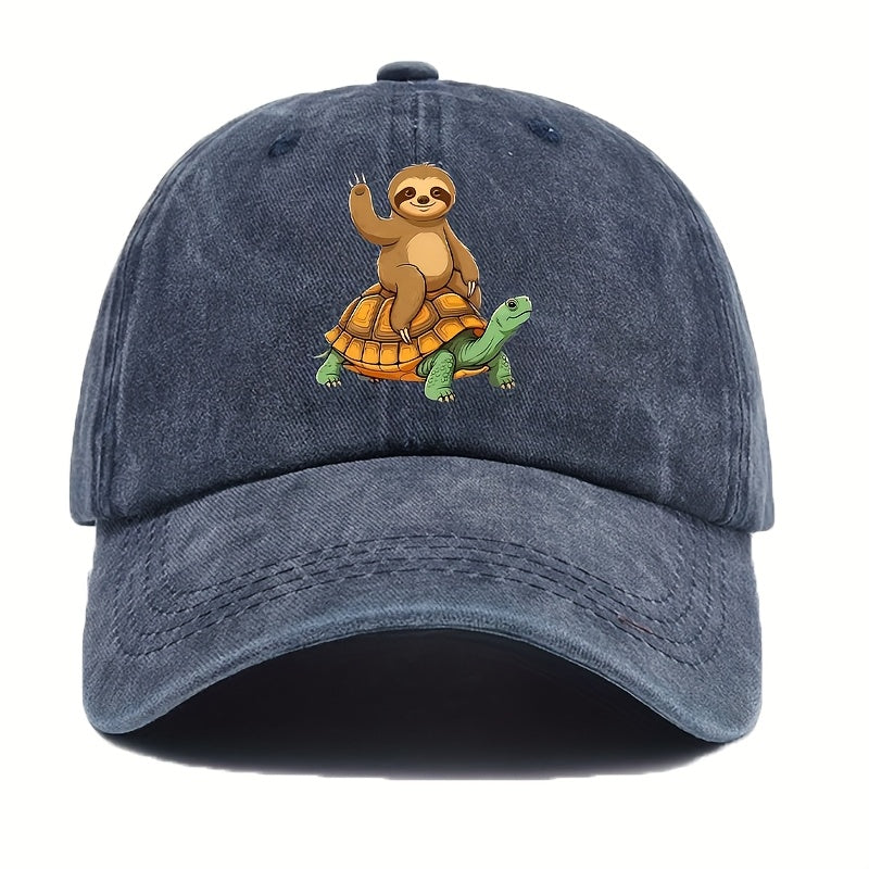 Don'T Worry, I'M Here for The Sloth. Cute Sloth, Gift for Sloth Lovers, Pattern Printed Women'S Baseball Cap, Casual Spring Summer Outdoor Fashion Casual Versatile Hat Unisex