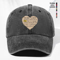 Unisex Newspaper Heart Print Washed Vintage Baseball Cap, Fashionable Sun Outdoor Hat for Men and Women, Adjustable Fit Trucker Hat Suitable for All Seasons and Daily Wear