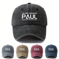LEGENDARY PAUL" Baseball Cap - Men's Classic  Washed Hat, Outdoor Fishing Trucker Cap