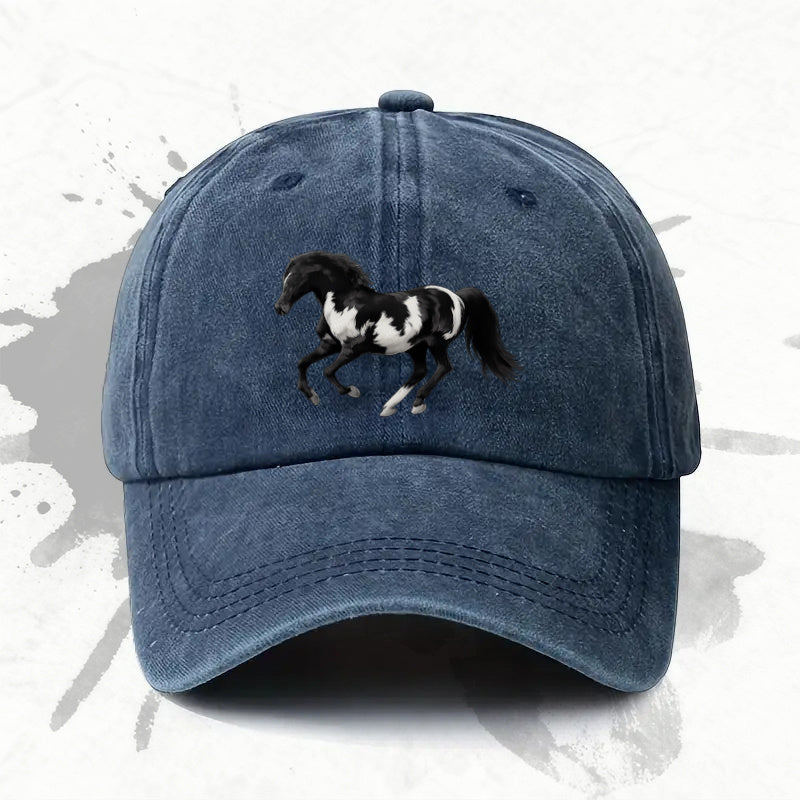 1P 1pc, Adjustable Baseball Cap with Horse Head Print, Lightweight Printed Women's Hat, an Ideal Gift for Weddings, Parties, and Birthdays, a Trendy Men's Cap