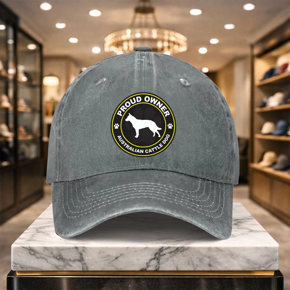 A Casual And Versatile Australian Cattle Dog Baseball Cap with Adjustable Design, Suitable for Outdoor Sports And Everyday Casual Wear. A Casual Street Hat for Casual Outfits
