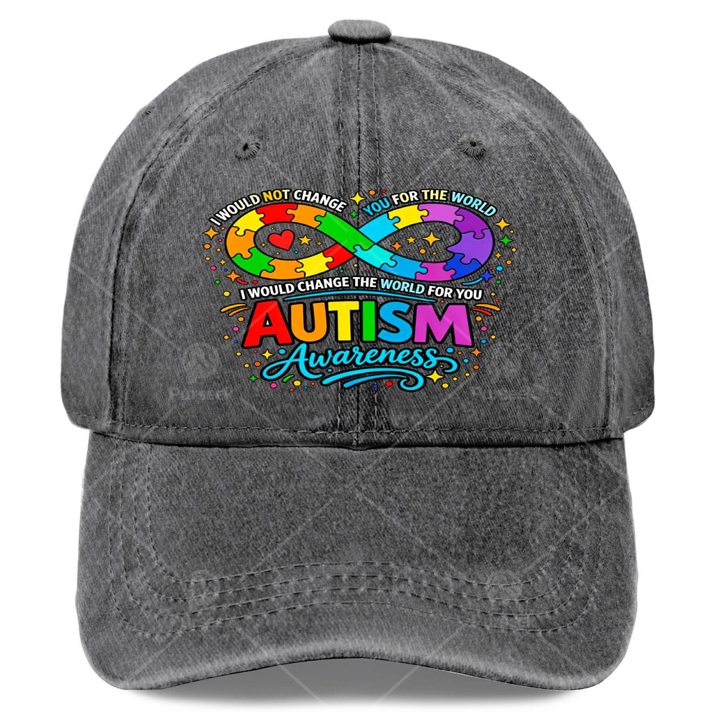 Autisms Awareness Infinitys Symbols Puzzle Neurodiversity Baseball Hat Unisex