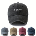 Unisex Vintage Washed Baseball Cap with "The Boston" Embroidery - Lightweight Curved Brim Hat Suitable for Outdoor, Travel, Camping - Durable Textile Material & Hand Washable