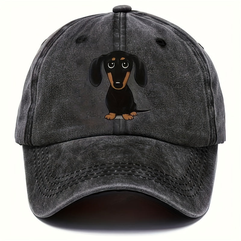 1 Stylish Vintage Baseball Cap - Neutral Letter Pattern, Versatile Adjustable Spire Design, Ideal For Leisure And Travel, Neutral Fashion Accessory For Everyday Wear