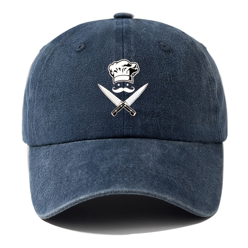 Men'S Baseball Cap Unisex Cartoon Print Adjustable Fashion Versatile Duckbill Hat Suitable for Outdoor Camping, Hiking, Fishing