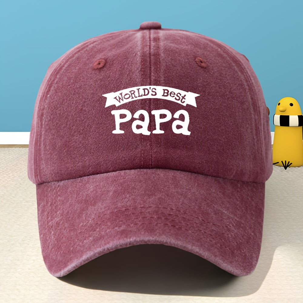 Unisex Printed Baseball Cap, Classic Washed Distressed Vintage Duckbill Cap for Outdoor, Casual, Sports, Shopping, and Vacation,  Street Rock Rap Hip-Hop Hat, Soft, Comfortable, Sweat-Absorbent, Adjustable Cap