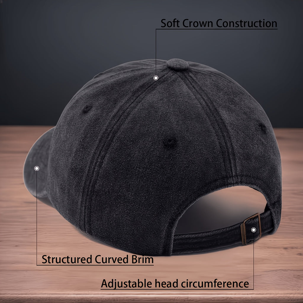 Printed to Commemorate the 250th Anniversary of the Founding of the United States 1776-2026. Baseball Cap with Statue of Liberty and Eagle Design. Curved Brim Cap. Washed and Distressed Duckbill Cap. Versatile and Comfortable Hip-hop Hat
