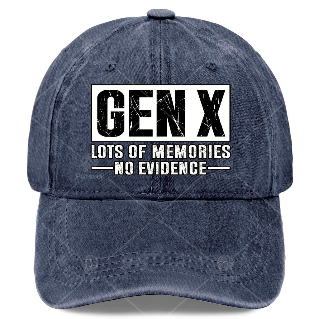 Unisex Stylish Washed Baseball with Plenty of Memories from Gen X, But No Proof