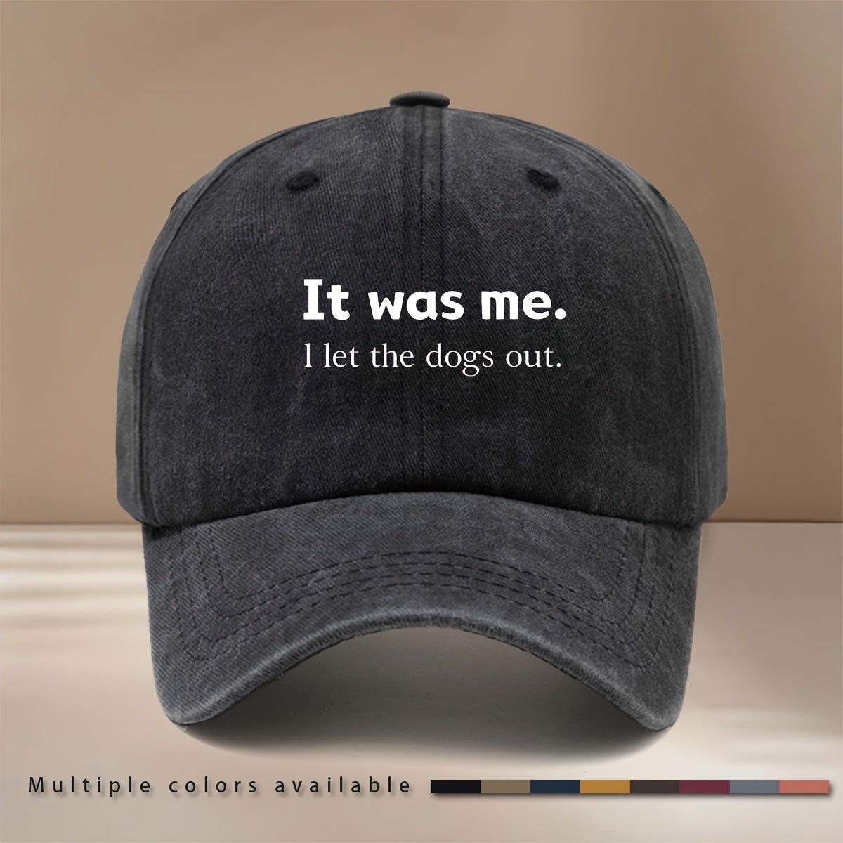 This Is a "IT Was Me." Printed Baseball Cap with a Relaxed, Adjustable Fit. It's a Unisex Hip-hop Hat, a Comfortable and Simple Snapback Cap Suitable for Outdoor Sports, Dinners, and Camping. It's a Lightweight,  Curved-brim Hat That Pairs Well